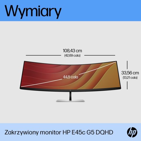 HP Zakrzywiony monitor DQHD E45c G5 HP Zakrzywiony monitor DQHD E45c G5