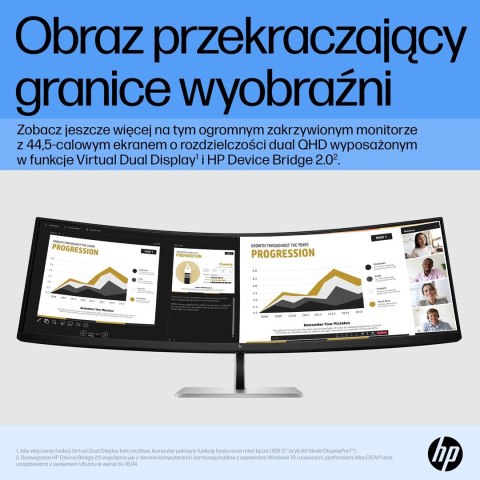 HP Zakrzywiony monitor DQHD E45c G5 HP Zakrzywiony monitor DQHD E45c G5