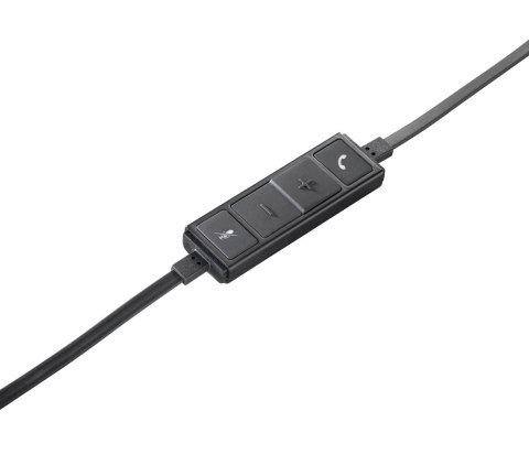 Logitech USB Headset Mono H650e Zestaw słuchawkowy Opaska na głowę Czarny, Szary