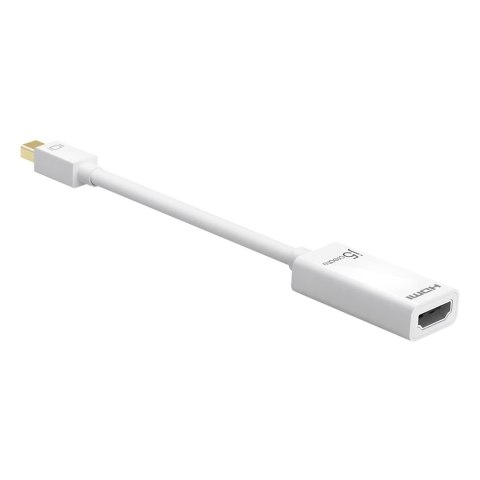 Adapter j5create mini DisplayPort to 4K HDMI Adapter (miniDP m - 4K HDMI f 125mm; kolor biały) JDA159-N