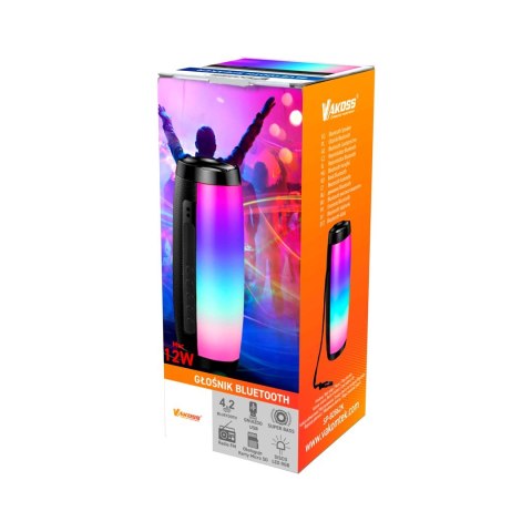 VAKOSS GŁOŚNIK BLUETOOTH LED SP-B2862K VAKOSS GŁOŚNIK BLUETOOTH LED SP-B2862K