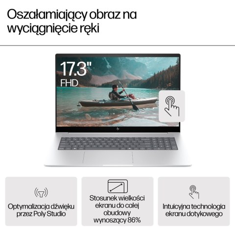 HP ENVY 17-da0002nw Ultra 7 155H 17,3"FHD Touch AG IPS 300nits 32GB DDR5 SSD2TB Intel Arc 5MP W11Pro 2Y Glacier Silver