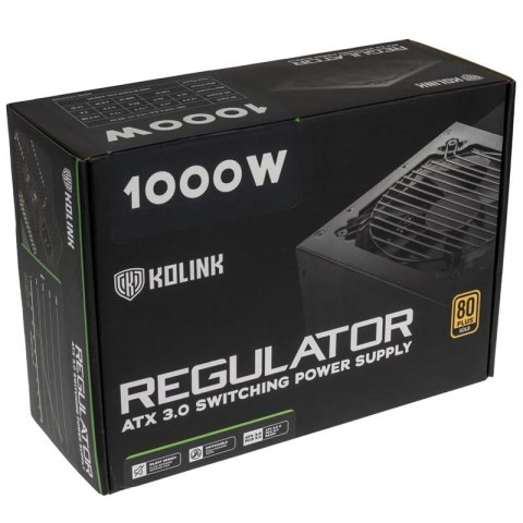 Zasilacz Kolink Regulator 80 PLUS Gold, ATX 3.0, PCIe 5.0, modułowy - 1000 W