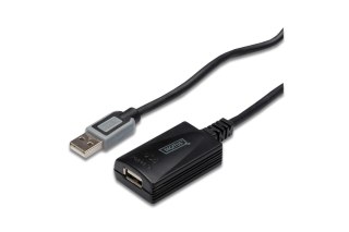 Digitus USB 2.0 5m kabel USB USB A Czarny