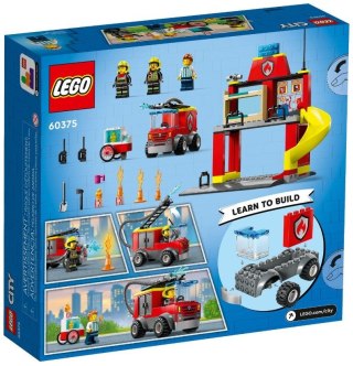 LEGO City 60375 Remiza strażacka i wóz strażacki