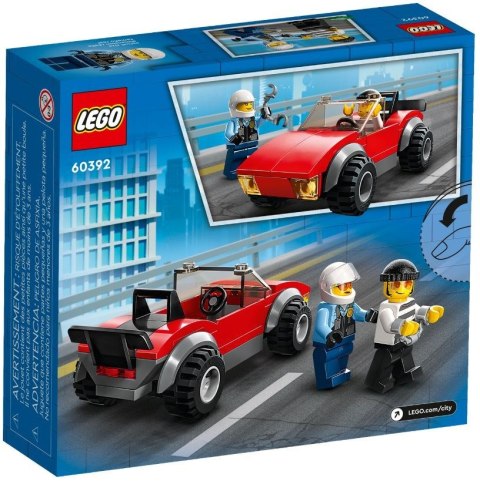 LEGO CITY 60392 MOTOCYKL POLICYJNY - POŚCIG ZA SAMOCHODEM