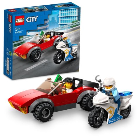 LEGO CITY 60392 MOTOCYKL POLICYJNY - POŚCIG ZA SAMOCHODEM