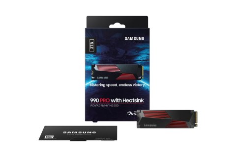 SSD PCIE G4 M.2 NVME 2TB W/HS/990 PRO MZ-V9P2T0CW SAMSUNG