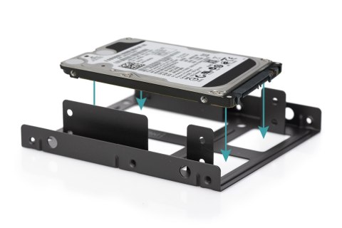 Digitus Podwójna, wewnętrzna rama montażowa do dysków twardych HDD/SSD 2,5 cala