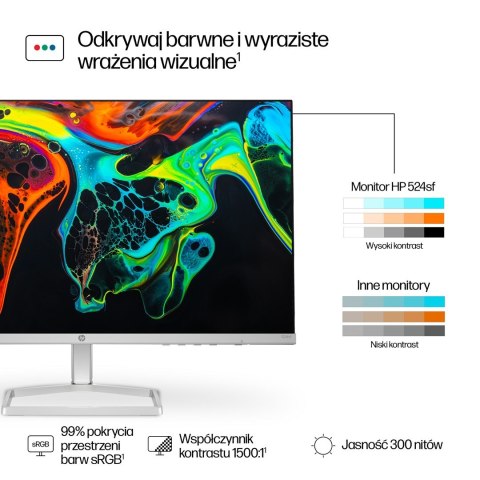 MONITOR HP LED 23,8" 524sf (94C17E9) MONITOR HP LED 23,8" 524sf (94C17E9)