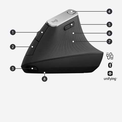 Mysz Logitech MX 910-005448 (optyczna; 4000 DPI; kolor czarny)