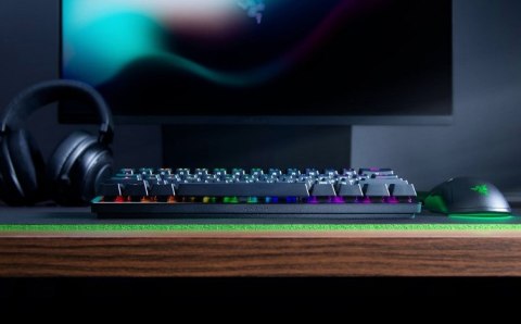 Razer | Łowca Mini | Klawiatura do gier | Światło LED RGB | Stany Zjednoczone | Czarny | Przewodowy