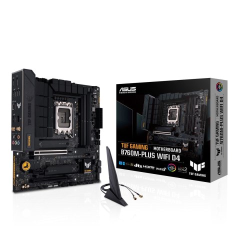ASUS TUF GAMING B760M-PLUS WIFI D4 Intel B760 LGA 1700 micro ATX ASUS TUF GAMING B760M-PLUS WIFI D4 Intel B760 LGA 1700 micro ATX