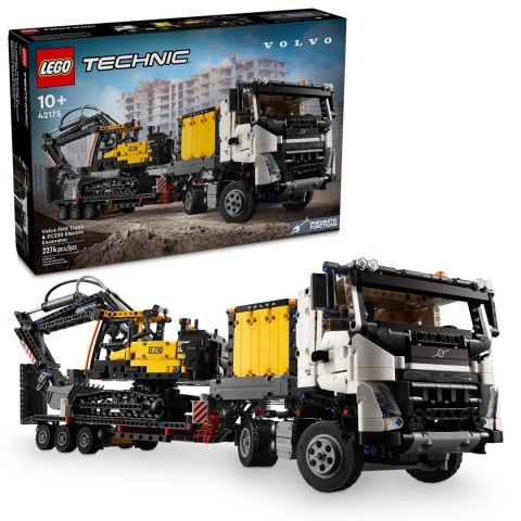 LEGO Technic 42175 Ciężarówka Volvo FMX i koparka EC230 Electric