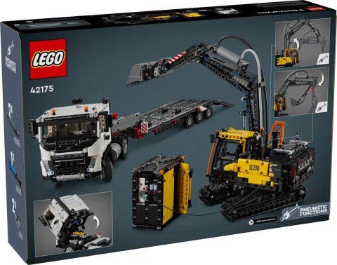 LEGO Technic 42175 Ciężarówka Volvo FMX i koparka EC230 Electric