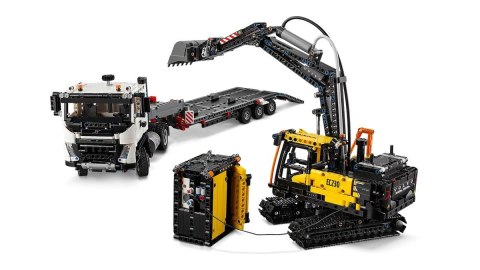 LEGO Technic 42175 Ciężarówka Volvo FMX i koparka EC230 Electric