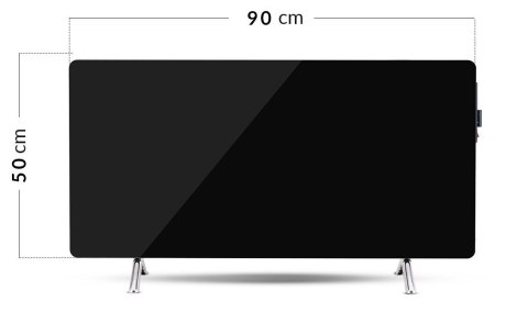 Promiennik podczerwieni Cronos Synthelith CRG-480TWP 480W szklany czarny z WiFi i pilotem