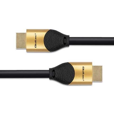 QOLTEC KABEL HDMI V2.1 ULTRA HIGH SPEED 8K | 60HZ | 28AWG | GOLD | 2M