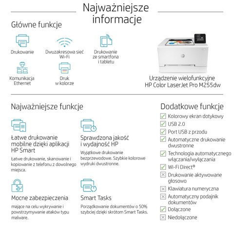 Urządzenie wielofunkcyjne HP Color LaserJet Pro M255dw