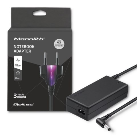 Zasilacz Qoltec 50016.65W do notebooka Acer (19 V; 3,42 A; 65W; 5.5 mm x 2.5 mm)