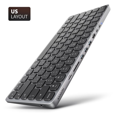 Axagon HMC-KB-US stacja dokująca Przewodowa USB 3.2 Gen 1 (3.1 Gen 1) Type-C Szary Axagon HMC-KB-US stacja dokująca Przewodowa USB 3.2 Gen 1 (3.1 Gen 1) Type-C Szary