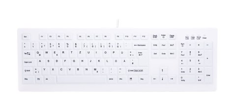 CHERRY AK-C8100F-U1-W/GE klawiatura Medyczna USB QWERTZ Niemiecki Biały CHERRY AK-C8100F-U1-W/GE klawiatura Medyczna USB QWERTZ Niemiecki Biały
