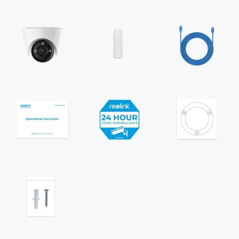 Kamera IP PoE Reolink P434 4K Color Night Vision 8MP 2.8-8mm/F1.6 | IP66 | H.265 | MicroSD, max. 256 GB Kamera IP PoE Reolink P434 4K Color Night Vision 8MP 2.8-8mm/F1.6 | IP66 | H.265 | MicroSD, max. 256 GB