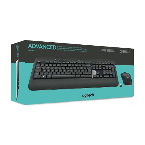 Zestaw klawiatura + mysz membranowa Logitech 920-008678 (USB 2.0; (BE); kolor czarny)