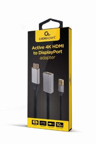 Gembird A-HDMIM-DPF-02 adapter kablowy 0,1 m HDMI Typu A (Standard) DisplayPort Czarny