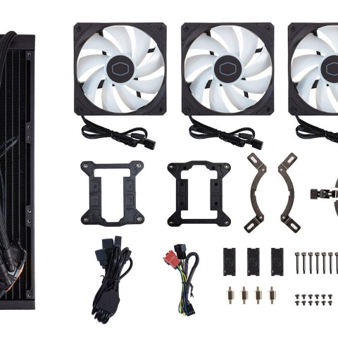 Cooler Master MasterLiquid 360L Core ARGB Procesor Liquid cooling kit 12 cm Czarny