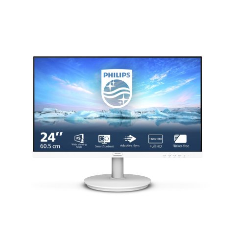 Philips V Line 241V8AW/00 LED display 60,5 cm (23.8") 1920 x 1080 px Full HD LCD Biały