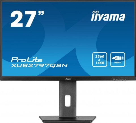 Monitor LED iiyama XUB2797QSN-B1 27 " 2560 x 1440 px IPS / PLS