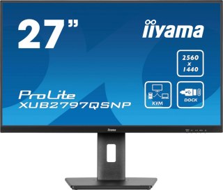 Monitor LED iiyama ProLite XUB2797QSNP-B1 27 " 2560 x 1440 px IPS / PLS