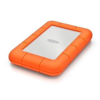 LaCie Rugged Mini zewnętrzny dysk twarde 2 TB 5400 RPM Micro-USB B 3.2 Gen 1 (3.1 Gen 1) Pomarańczowy, Srebrny