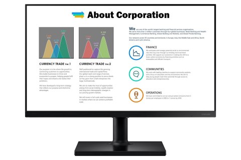 Samsung F27T452FQR 68,6 cm (27") 1920 x 1080 px monitor LED Czarny