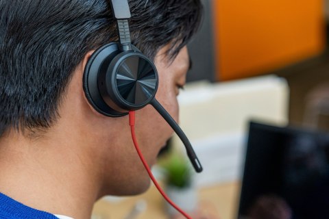 Zestaw słuchawkowy Poly Blackwire 8225 Microsoft Teams Certified Stereo USB-C Headset + USB-C/A Adapter 8X225AA Zestaw słuchawkowy Poly Blackwire 8225 Microsoft Teams Certified Stereo USB-C Headset + USB-C/A Adapter 8X225AA