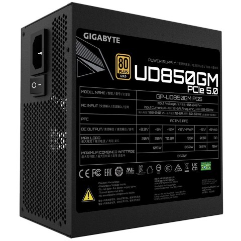 Gigabyte GP-UD850GM PG5 moduł zasilaczy 850 W 20+4 pin ATX ATX Czarny