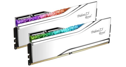 G.SKILL TRIDENT Z5 ROYAL RGB DDR5 2X16GB 7200MHZ CL34 XMP3 SILVER F5-7200J3445G16GX2-TR5S