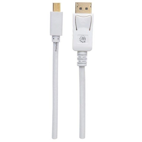 Manhattan Kabel monitorowy Mini DisplayPort/DisplayPort, M/M, biały, 2m Manhattan Kabel monitorowy Mini DisplayPort/DisplayPort, M/M, biały, 2m