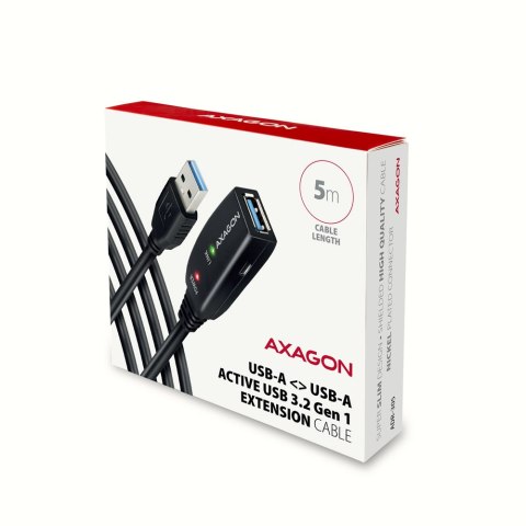 AXAGON ADR-305 Przedłużacz USB 3.2 Gen 1, aktywny - 5m