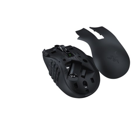 Mysz do gier Razer Naga V2 HyperSpeed, 2.4 GHz, Bluetooth, Bezprzewodowy, Czarny