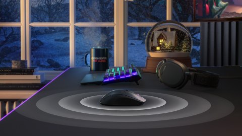 Seria SteelSeries | Mysz do gier | Rywal 3 bezprzewodowy | Optyczny | Mysz do gier | Czarny | Tak