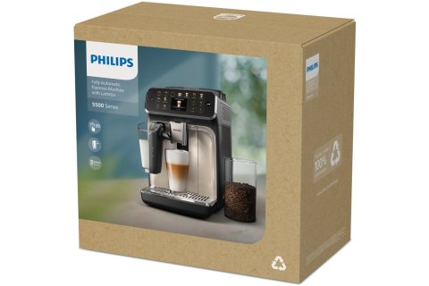 Philips | Ekspres do kawy | EP5549/70 Seria 5500 LatteGo | Ciśnienie pompy 15 bar | Wbudowany spieniacz do mleka | Automatyczny 