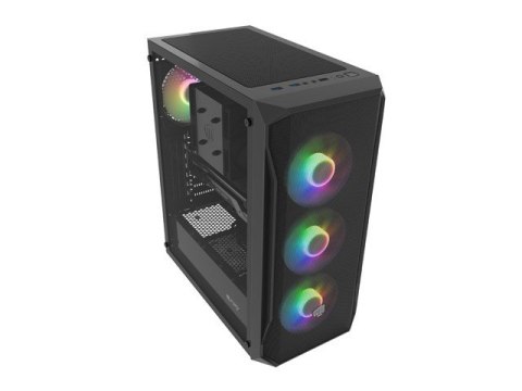 OBUDOWA FURY SHOBO SH4F RGB MIDI TOWER Z OKNEM CZARNA