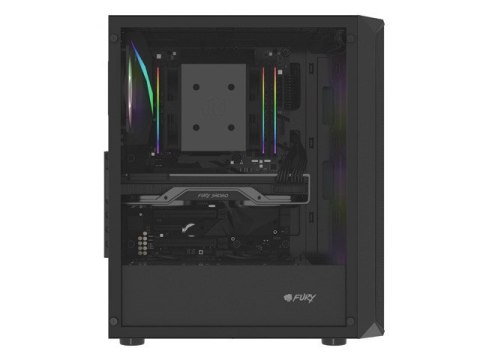 OBUDOWA FURY SHOBO SH4F RGB MIDI TOWER Z OKNEM CZARNA