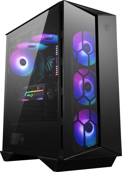 Obudowa komputerowa MSI MPG GUNGNIR 110R Mid Tower Gaming Computer Case Black, USB 3.2 Gen2 Type C, 4x 120mm ARGB Fan, Mystic Li