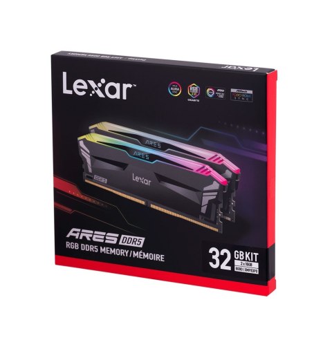 LEXAR ARES 32GB DDR5 6000MHz CL30 RGB LEXAR ARES 32GB DDR5 6000MHz CL30 RGB