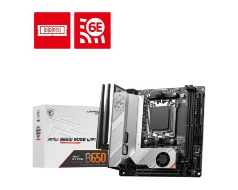 MSI MPG B650I EDGE WIFI płyta główna AMD B650 Gniazdo AM5 mini ATX