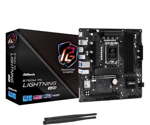 ASRock B760M PG Lightning WIFI Intel B760 LGA 1700 micro ATX