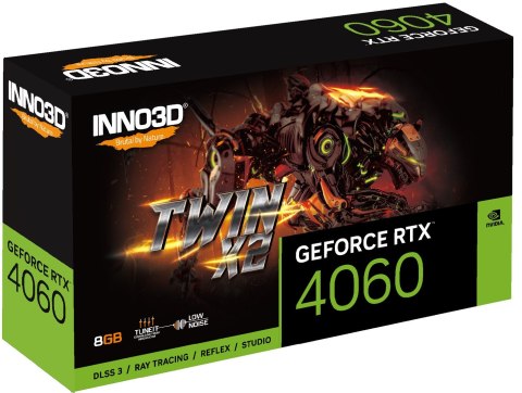 Karta graficzna INNO3D GeForce RTX 4060 TWIN X2 8GB GDDR6 DLSS 3